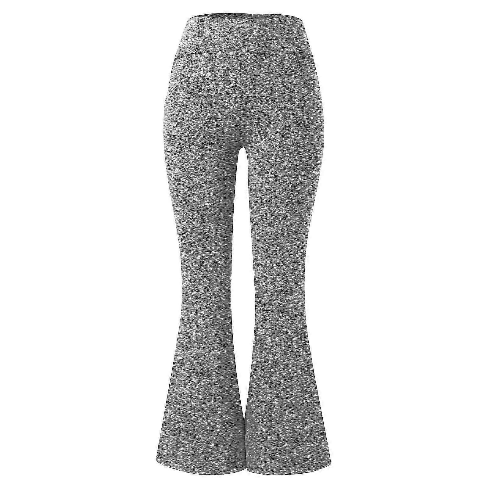 Women's High Waist Yoga Leggings with Pockets Workout Fitness Pants Stretch Casual Sports Trousers - Khaki 4XL โ image 5