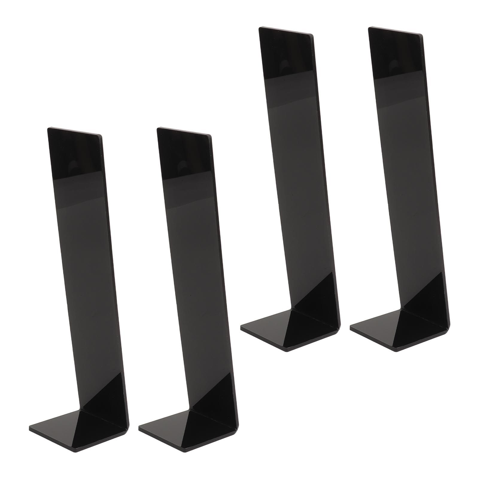 4 Pcs Acrylic Hair Band Display Stand Hair Clasp Jewelry Display Holder for Shop Black โ image 6