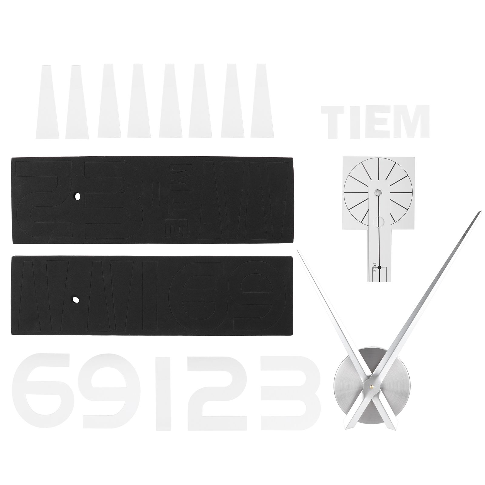 Frameless Wall Clock Sticker Mirror Surface Living Room Bedroom Office DIY DecorationSilver β image 5