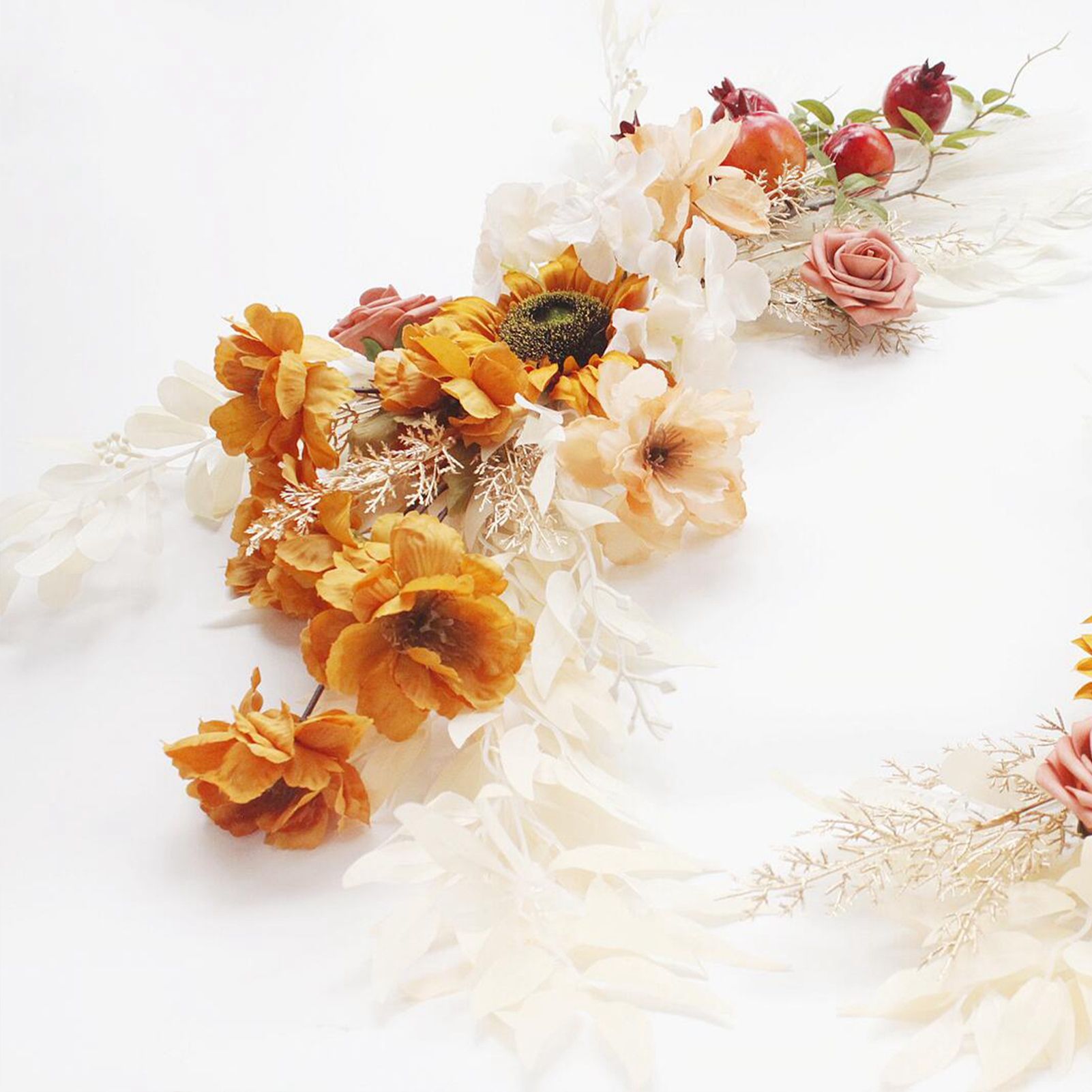 Artificial Flower Lintel Swags Sunflower Arch Silk Floral Swag Wedding Decoration — image 5