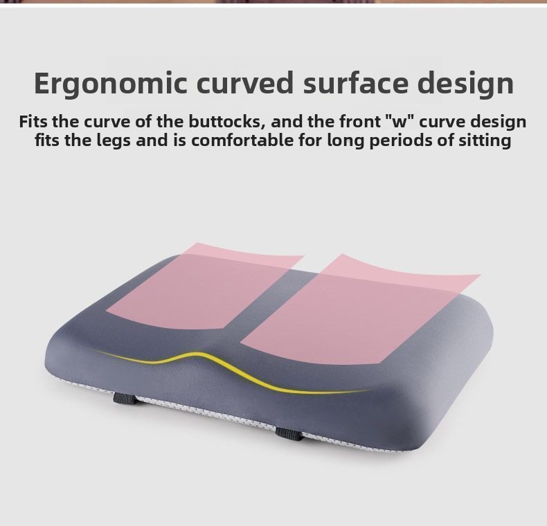 Azurite Ergonomic Memory Foam Student Seat Cushion – 34×24×5cm, Breathable & Anti-Slip Design for Long-Term Sitting Comfort in Classrooms | Ideal for Primary — image 3