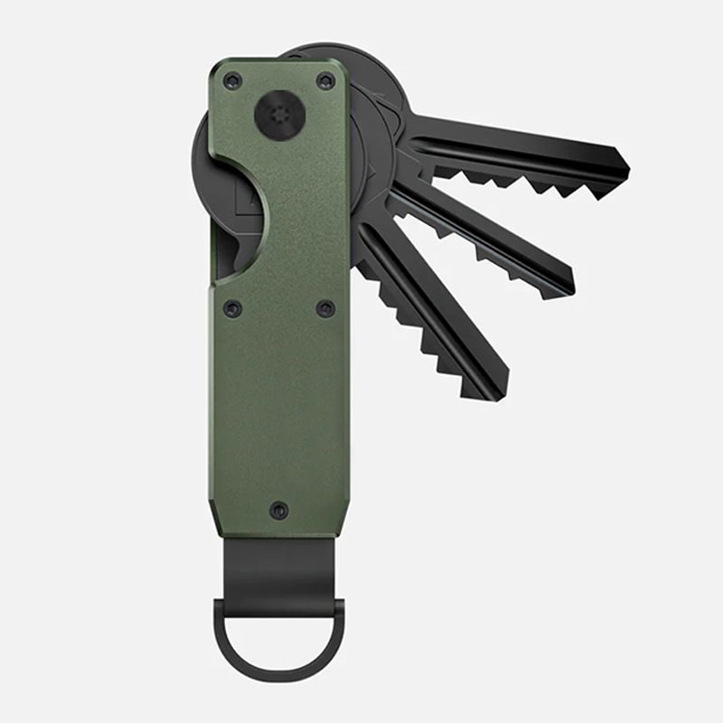 Key Organizer Minimalist Innovative Keys OrganizerSecures 2-6 Keys(olive drab,7 × 2cm)