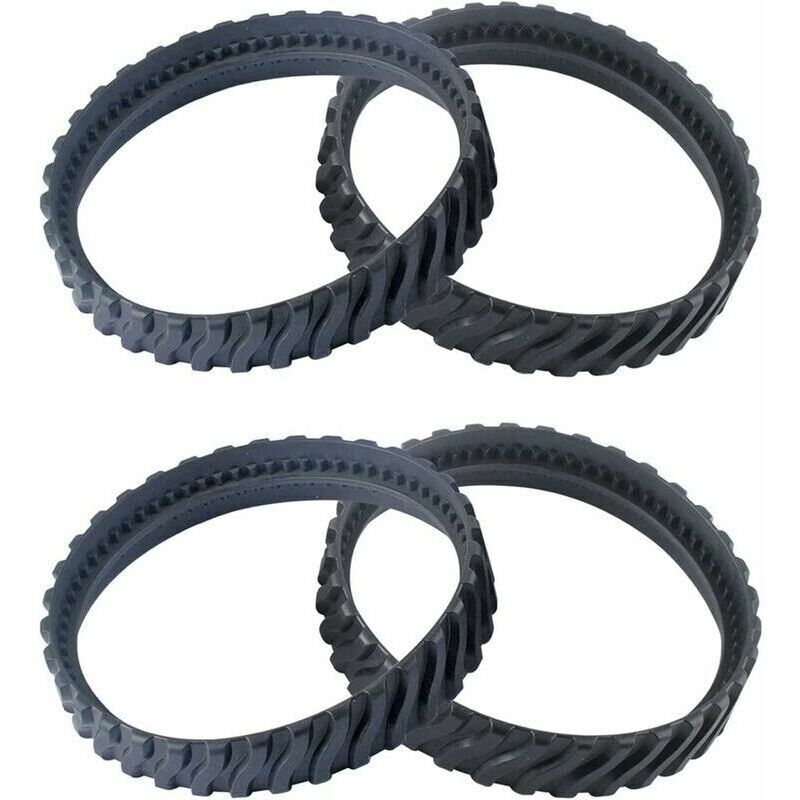 4 Replacement Tracks for Pool Cleaner Compatible with Zodiac Baracuda MX6 and MX8, Black Tire Track Wheel R0526100 — image 3
