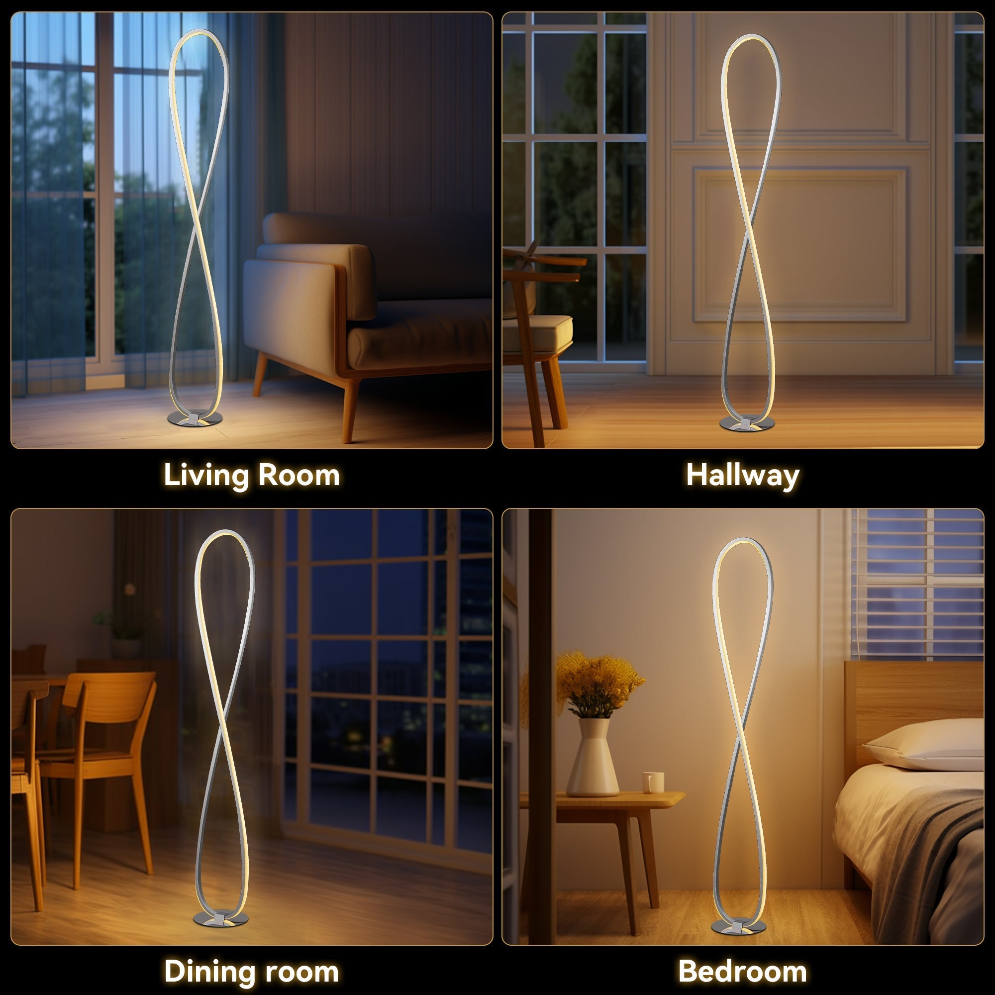 Infinite LED Floor Lamp - Chrome โ image 6