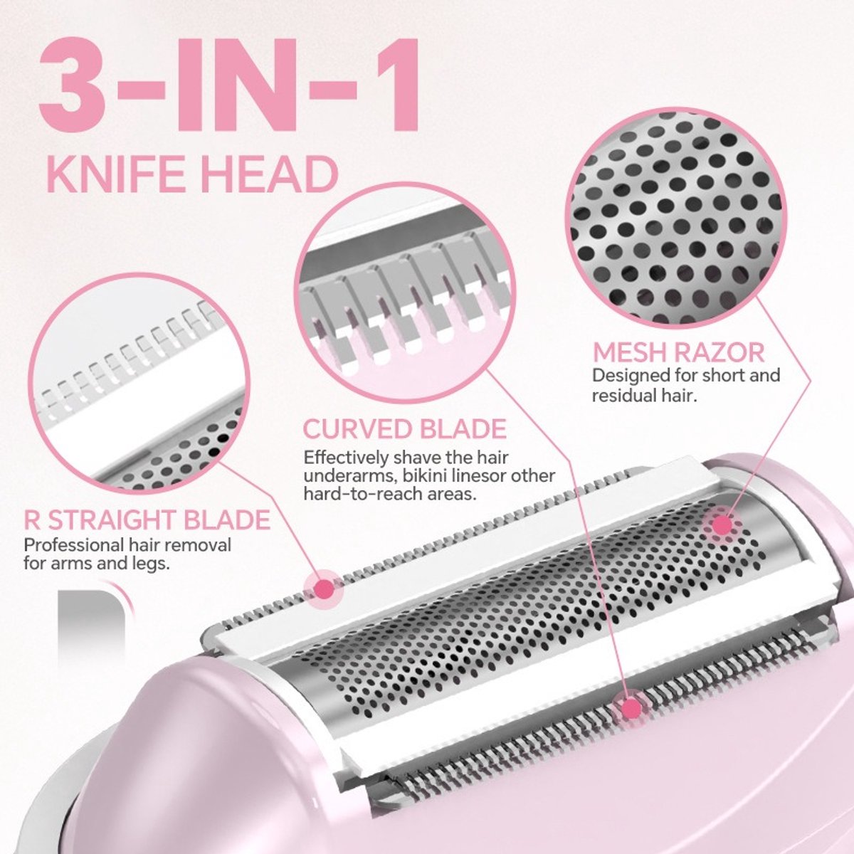 Electric shavers for women - Electric shaver - Trimmer - Epilator - Hair removal devices - Facial hair removal - Bikini trimmer - for body, underarms, legs and — image 6