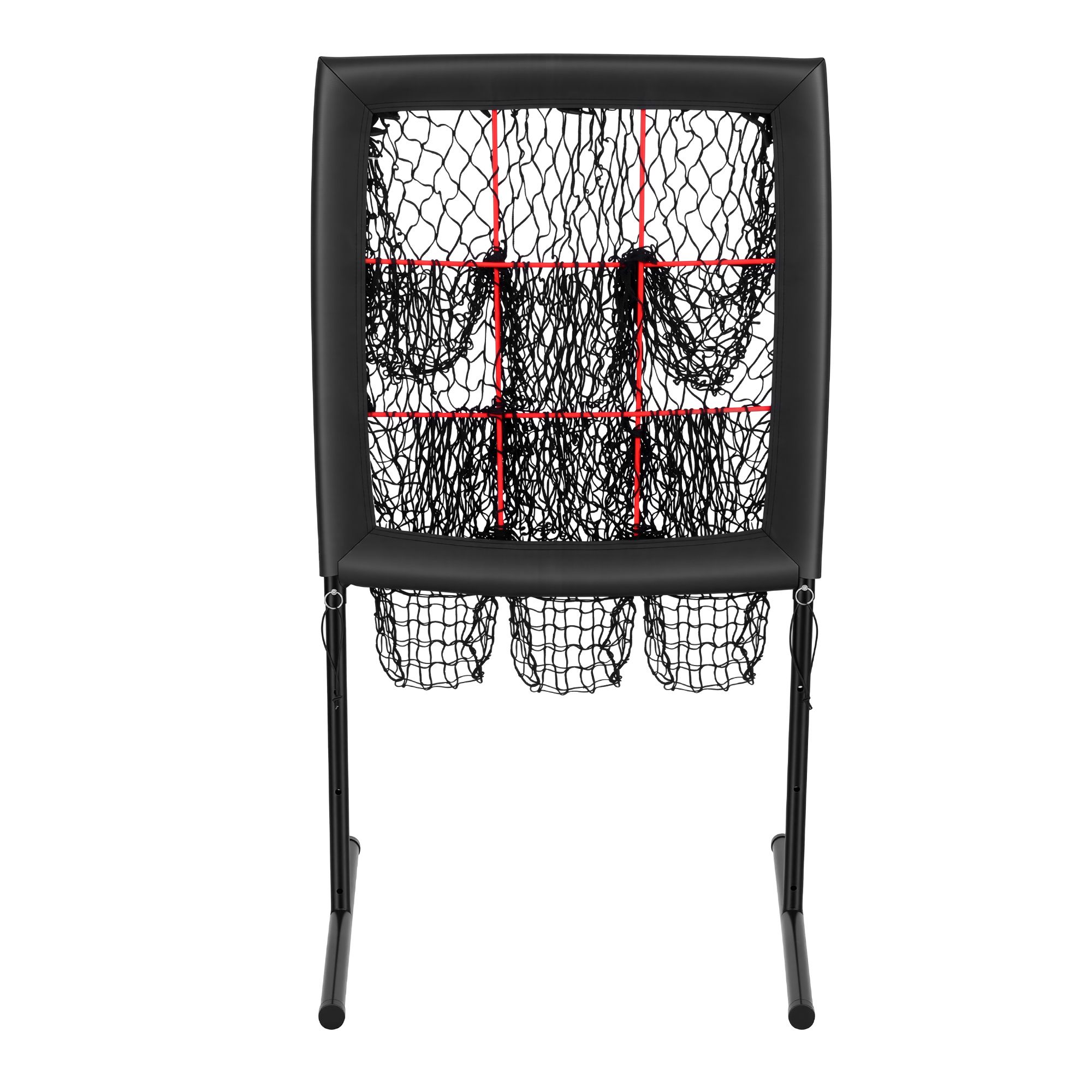 Everfit Baseball Pitching Net Training Target Softball Practice 9 Hole Black โ image 3
