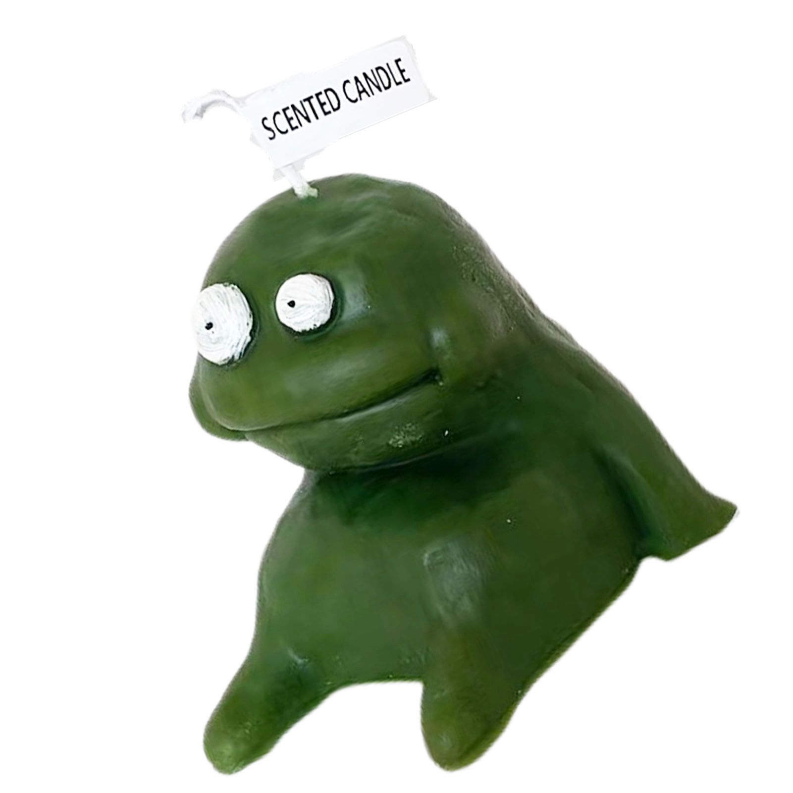 Clay Man Shaped Candle Cartoon Fragrant Candles Funny Ugly Cute Candle Souvenirs Fat Green — image 3