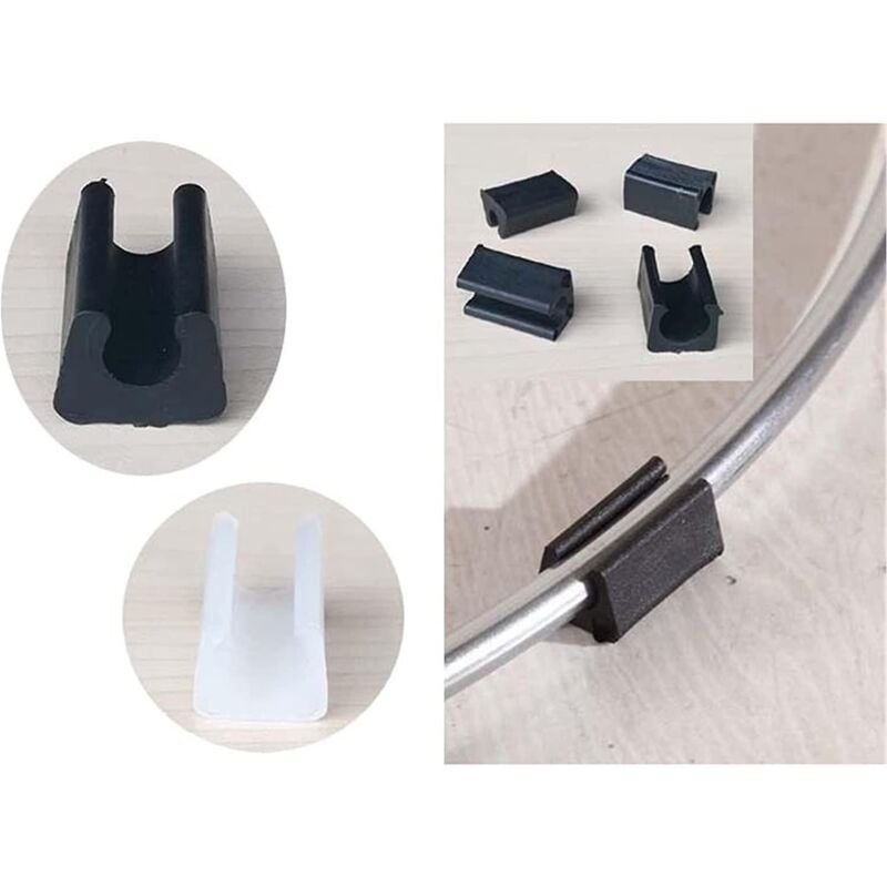 32 pcs Chair Leg Caps Tube End Caps Pads Furniture Floor Protectors U Shape Plastic Chair Caps, Chair Leg Caps Silicone — image 4