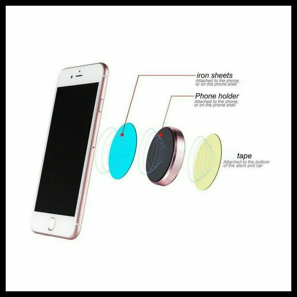 Universal Dashboard Phone Holder Car Mount Stand with Secure Grip - Silver *2 โ image 4