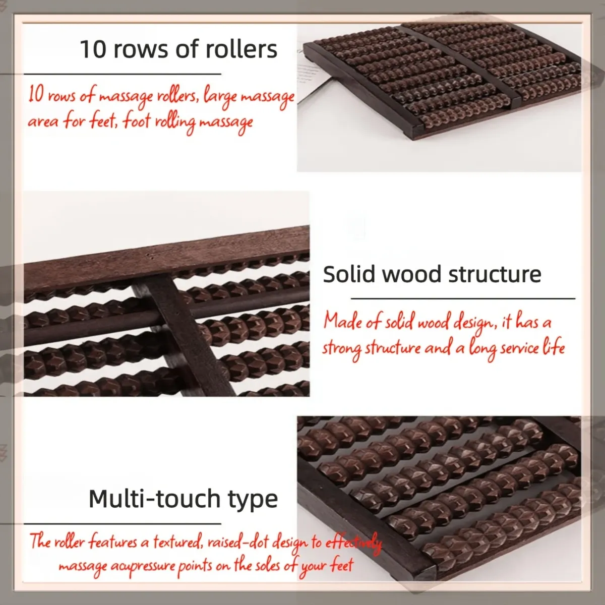 "Better Than Acupressure! The Solid Wood Foot Roller Families Love, Relieves Pain All Day Long" โ image 6