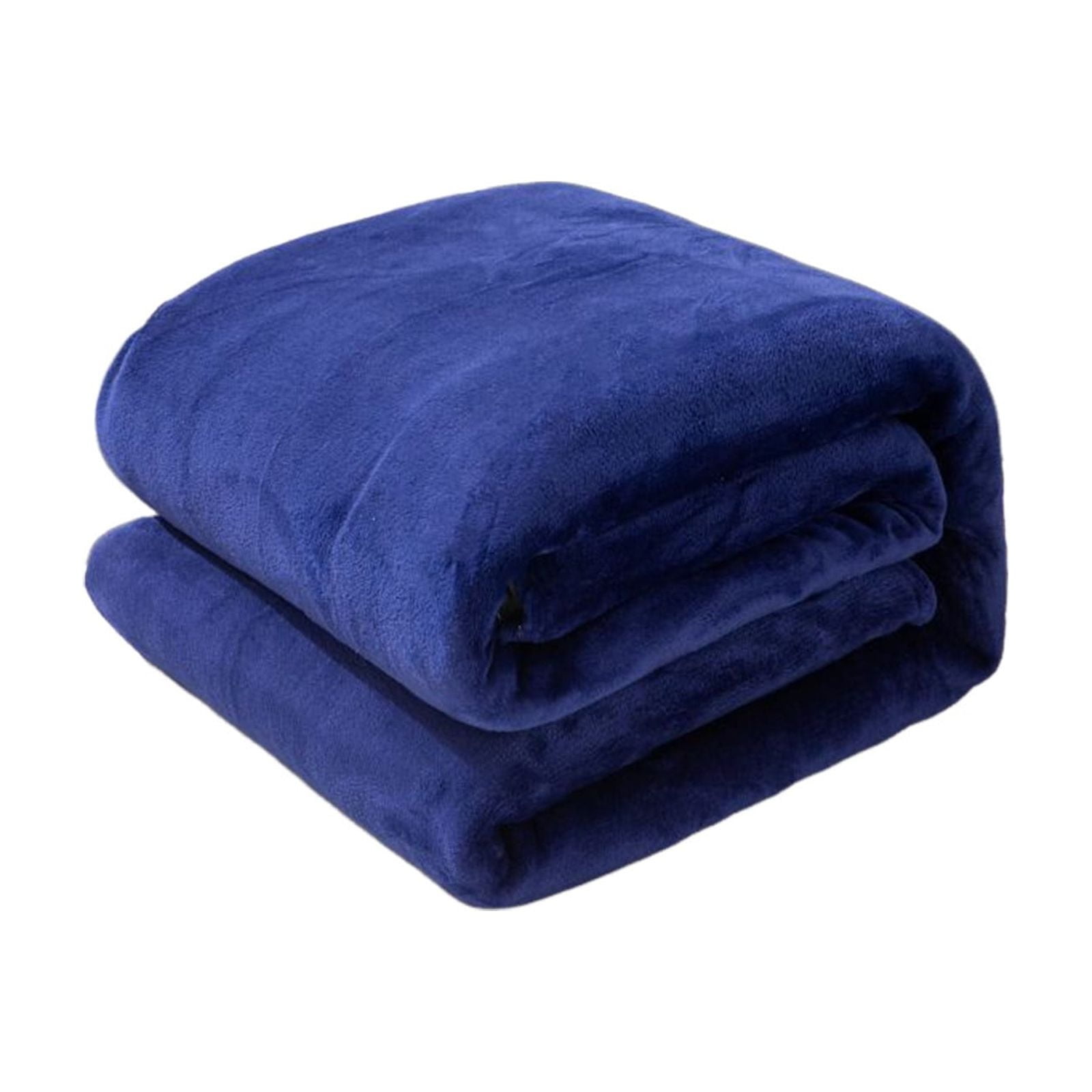 Fleece Throw Blanket, Soft Plush Flannel Microfiber Couch and Bed Blanket for Sofa, Home and Winter Comfort, Blue 1, 70x100cm