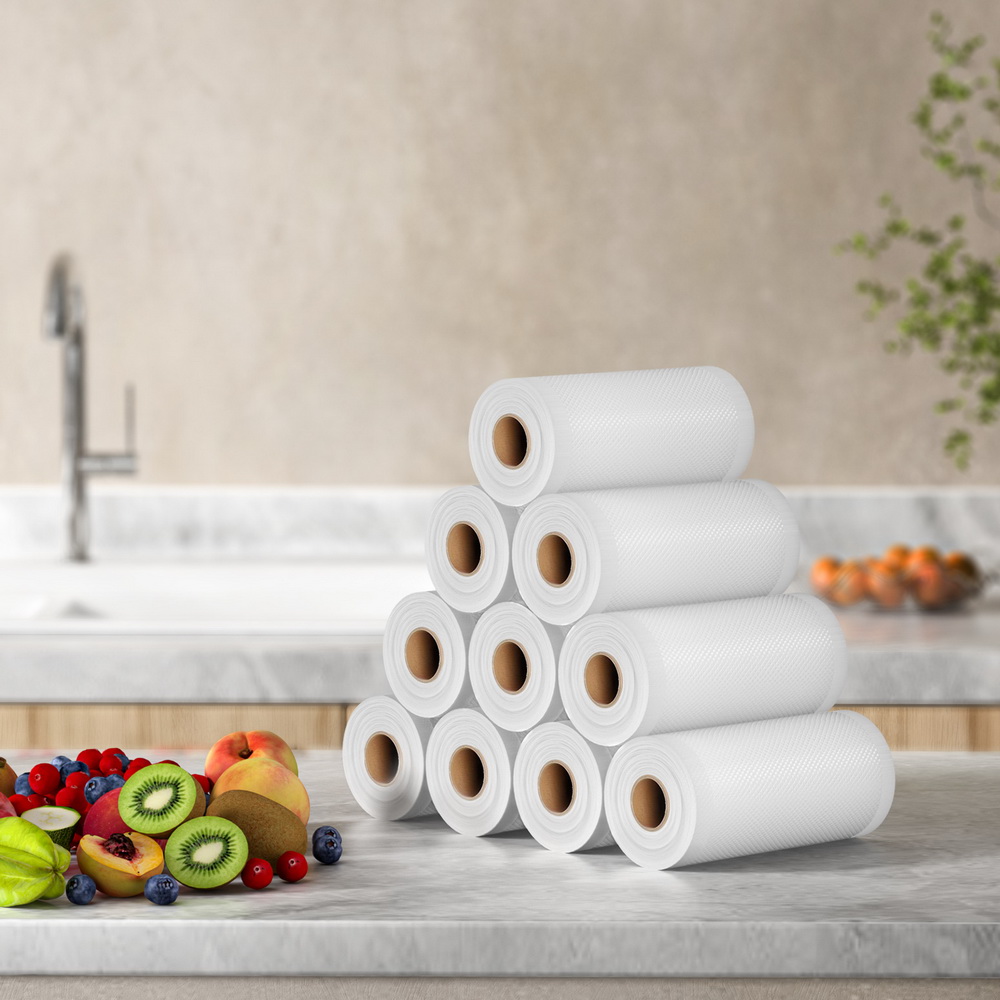 10 Rolls Food Vacuum Sealer Bags Storage Saver Heat Sealing Bag Pack 15CMX6M — image 4