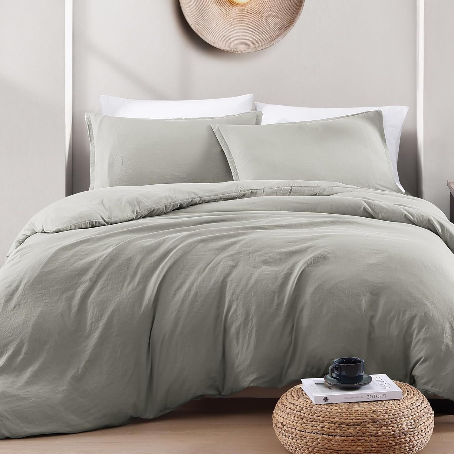 Hotel Soft Microfiber Duvet Cover Set-2000TC Quilt Cover Set & Pillowcases -1 Donna Cover Zipper Closure & 1 x Pillowcases-Breathable Bedding - Wrinkle, Fade — image 2
