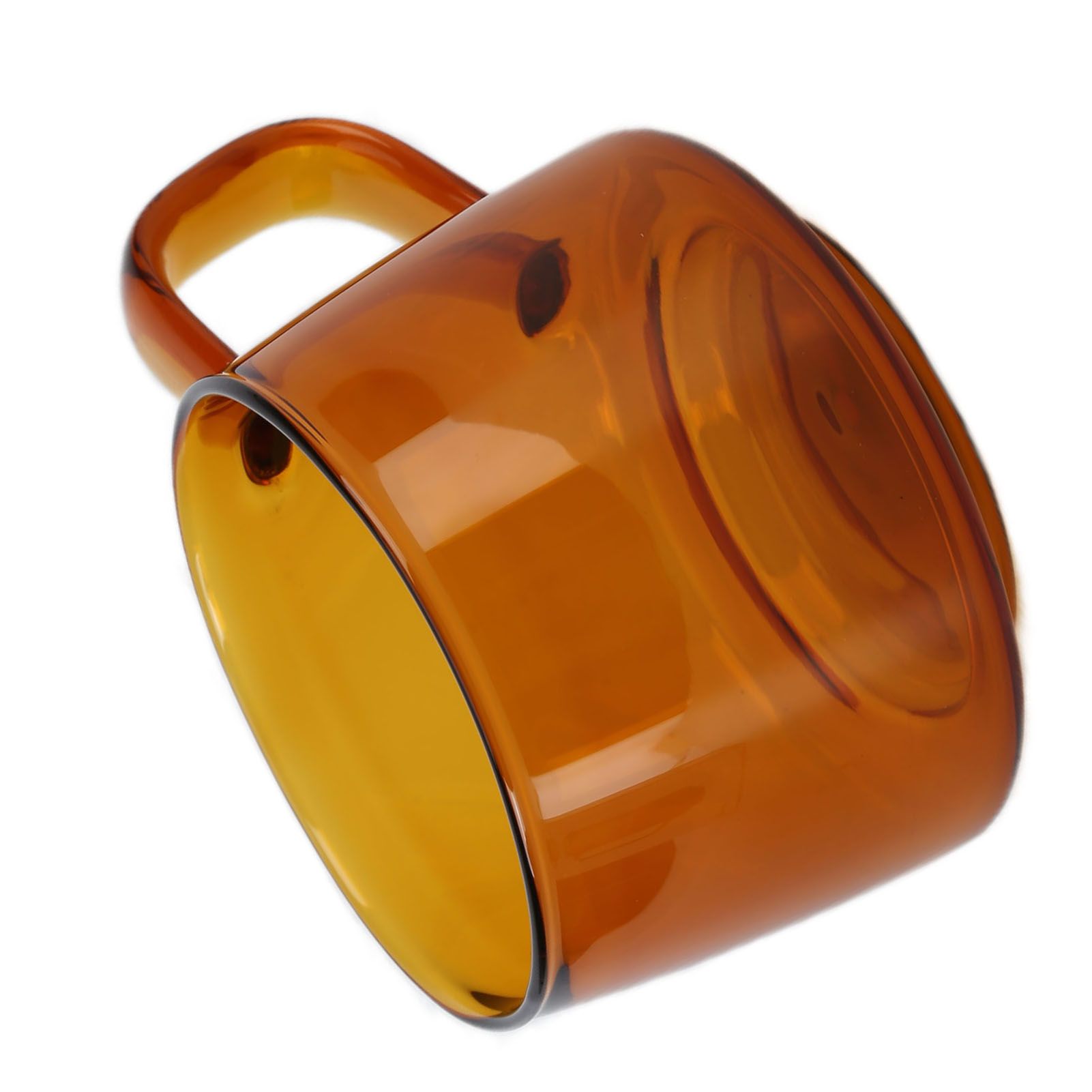 Transparent Coffee Cup 250ML Borosilicate Cup Glass Tea Water Milk Mug with HandleSuccinite — image 2