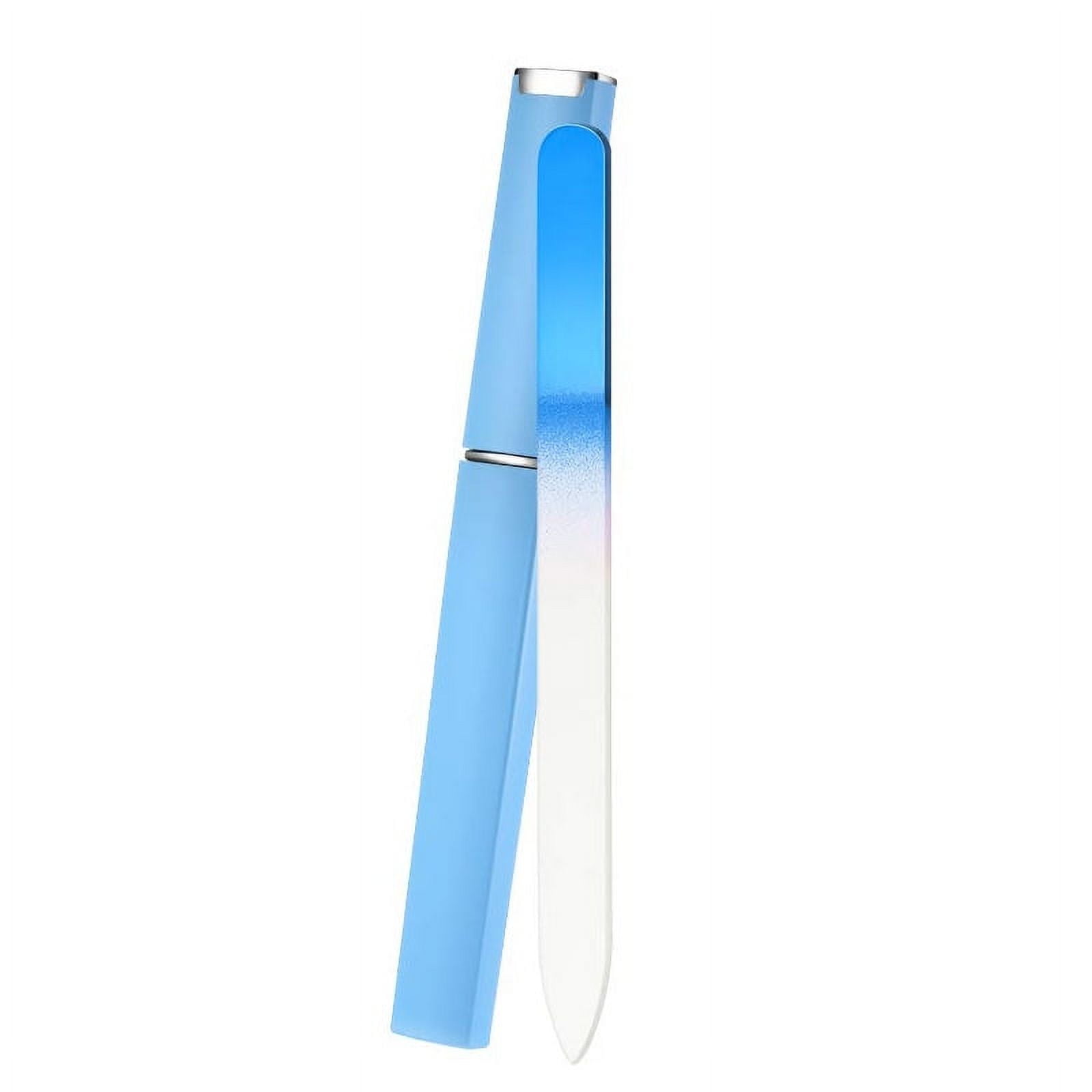 3 Pack Glass Nail File, Fingernail File for Natural Nail Professional Manicure Nail Tool Gentle Nail Care — image 6