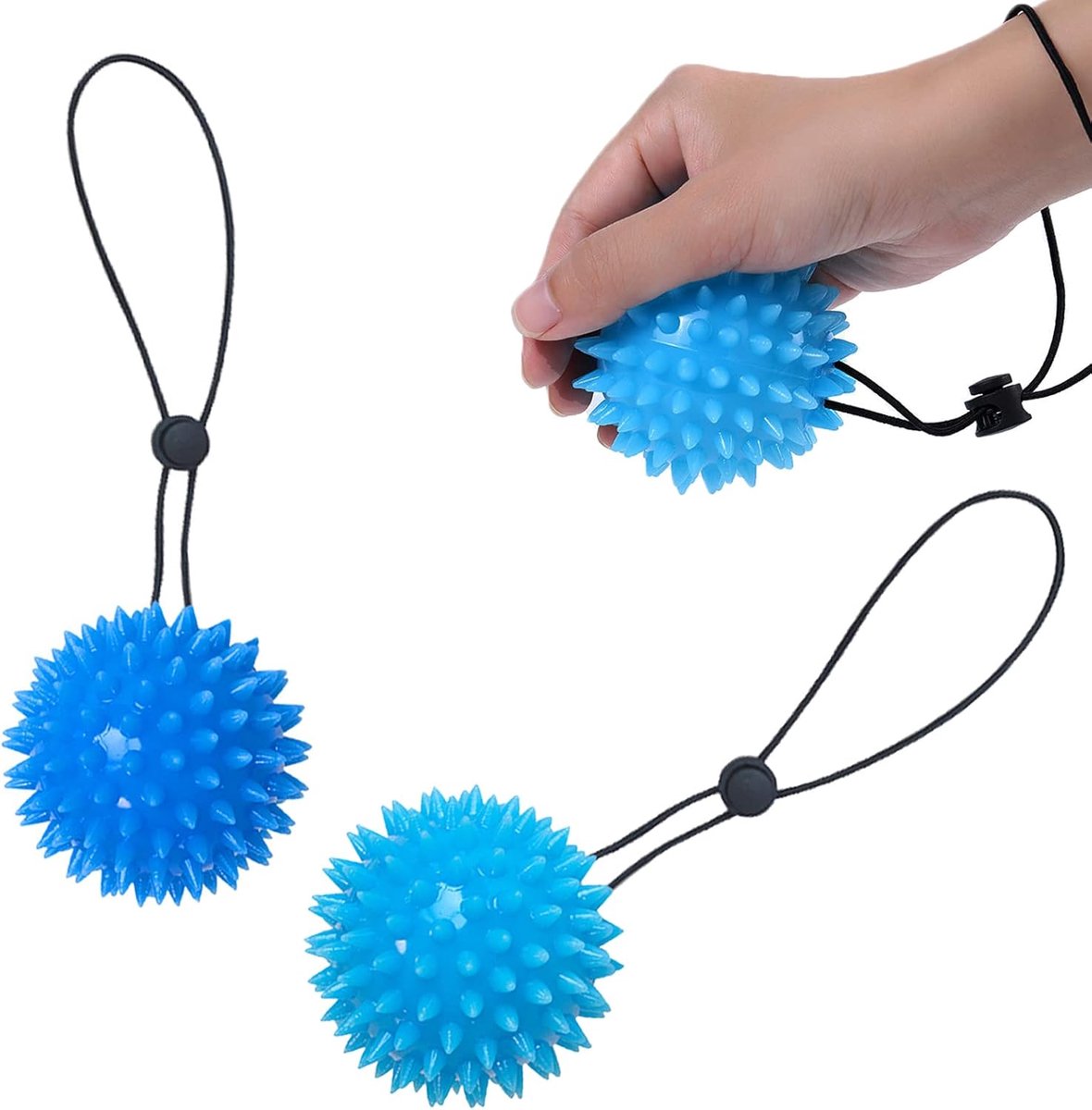 Massage ball - Professional massage balls - Portable Finger trainer - Myofascial ball - Exercise ball - Fitness ball Hedgehog ball - Foot massage - Muscle