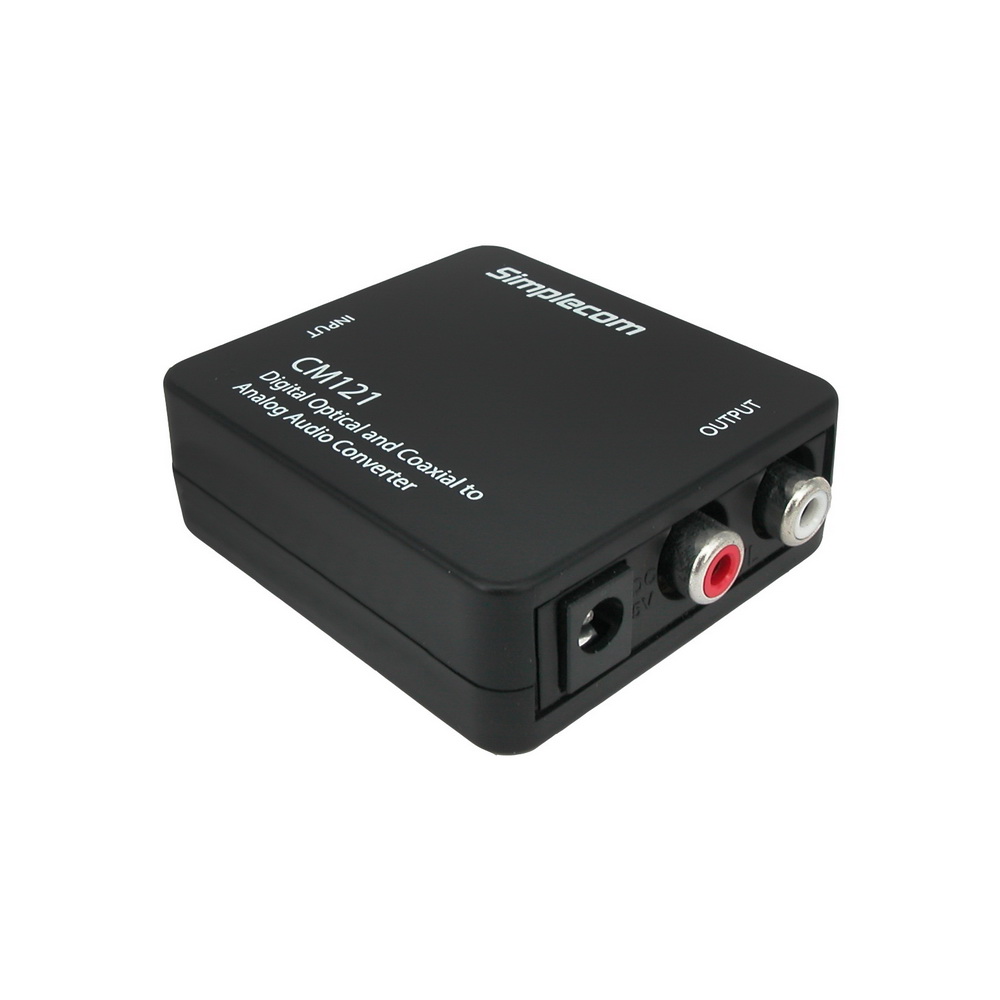 Simplecom CM121 Digital Optical Toslink and Coaxial to Analog RCA Audio Converter — image 2