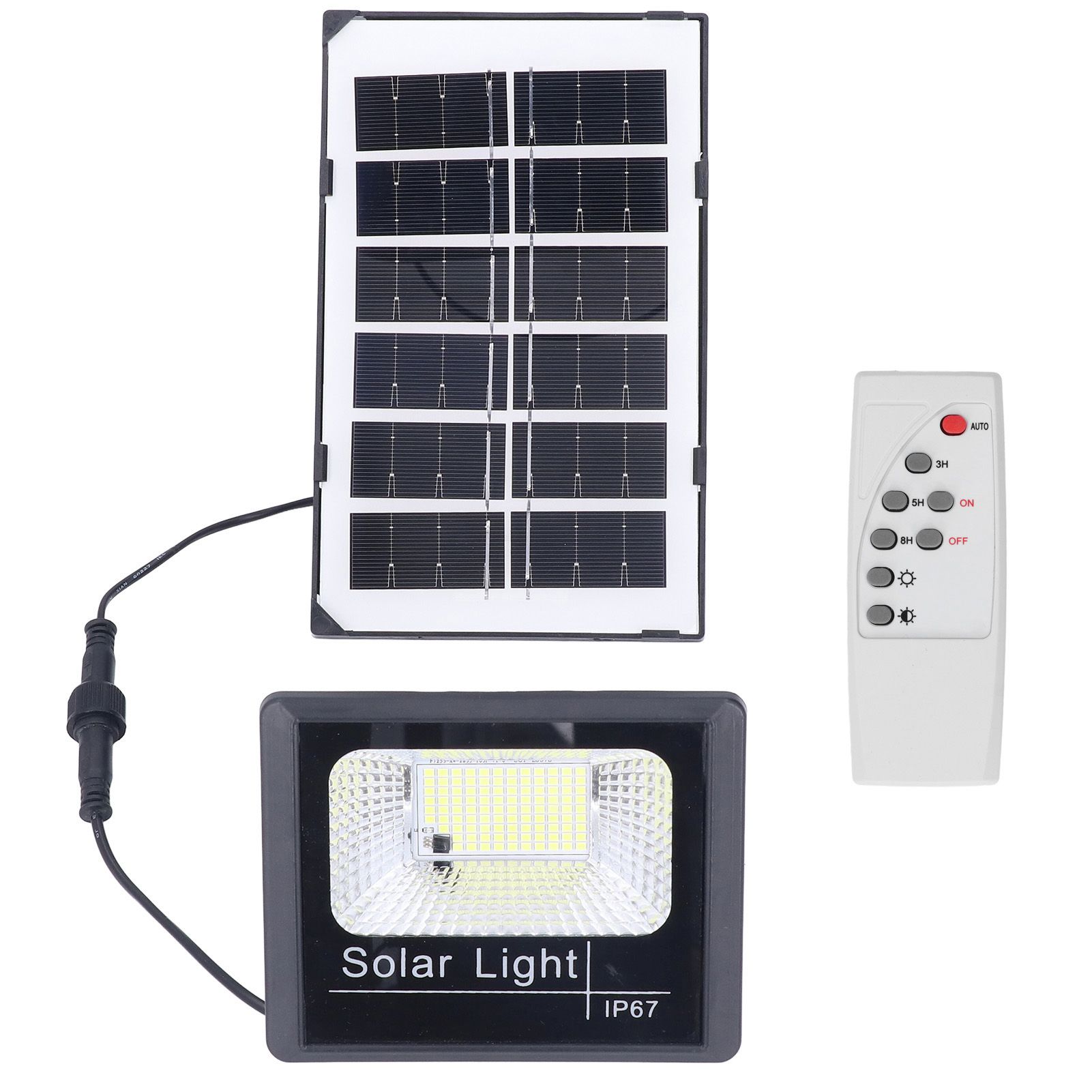 100LED Outdoor Solar Flood Light IP67 Waterproof Solar Wall Lamp Remote Control Street Lamp for Garden 40W โ image 3