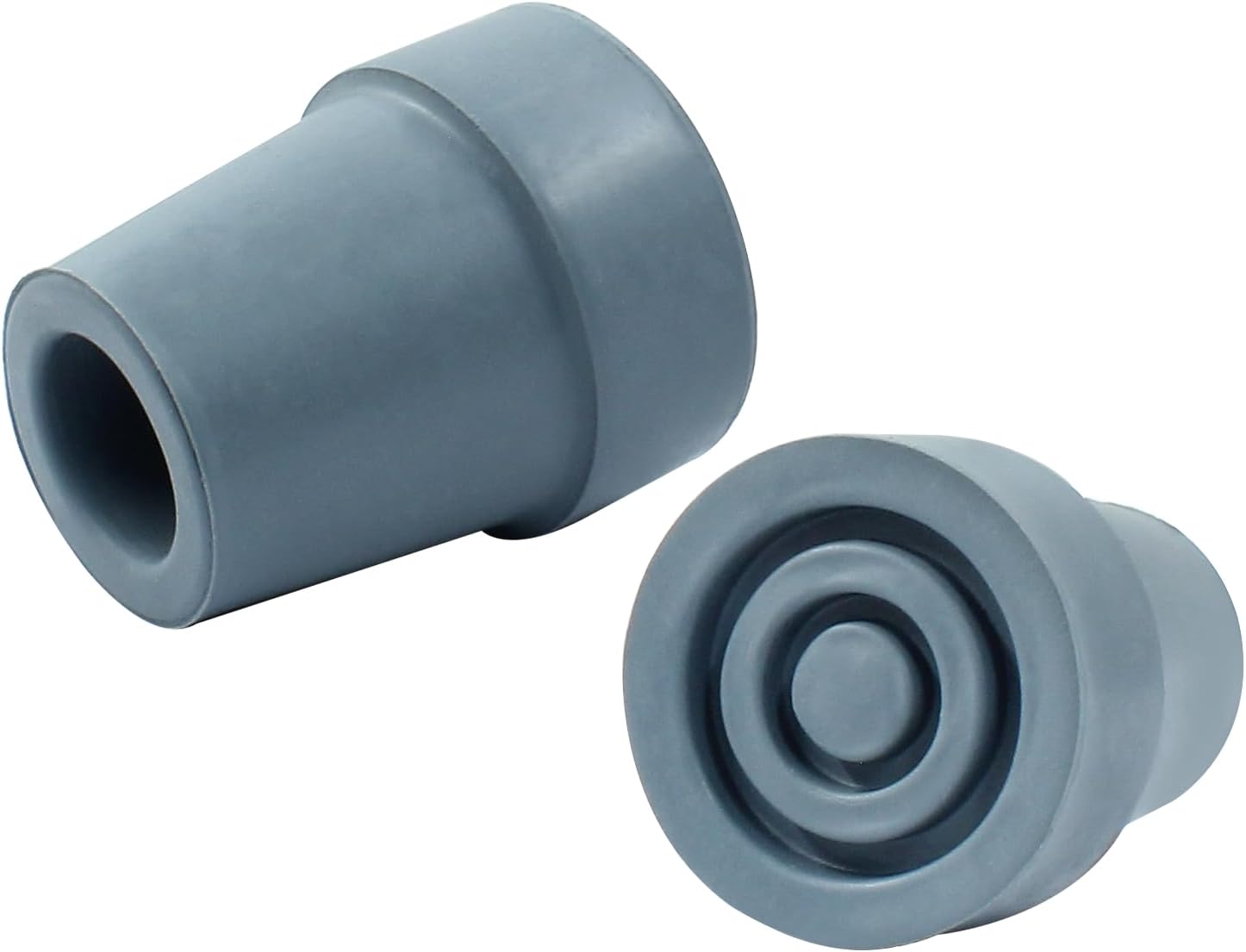 4pcs 19mm Rubber Cane Tips, 3/4 Inch Diameter Anti Slip Crutch Tips, Universal Replacement Tips for Cane, Crutch, Walker (Grey) โ image 2