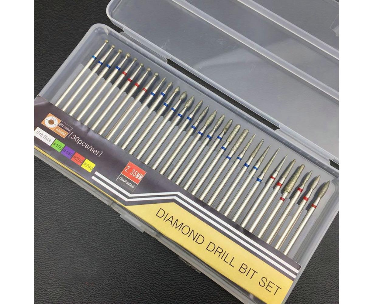 30Pcs Tungsten Steel Nail Drill Bits Manicure Pedicure Gel Polish Removal Tool-C — image 5