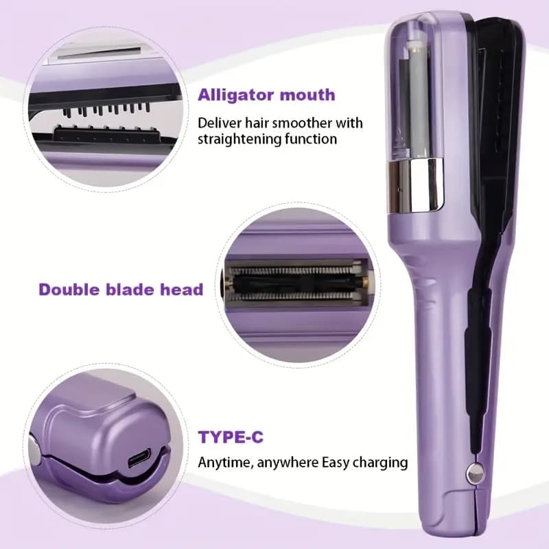 Portable Hair Split End Trimmer Rechargeable, Easy to Use for Travel, Protects Hair, New Model, Beige โ image 2