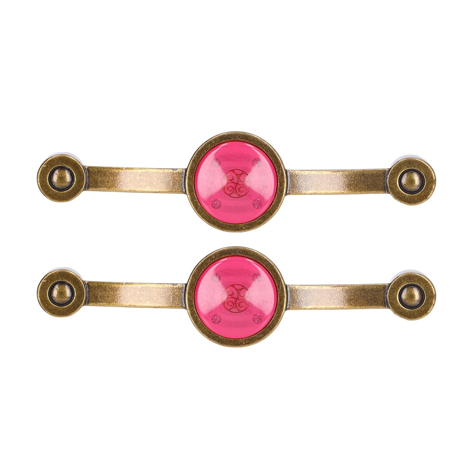 2 Pcs Zinc Alloy Antique Copper Handle European Modern Pastoral Color Acrylic Handle for Cabinet DrawerPink โ image 3