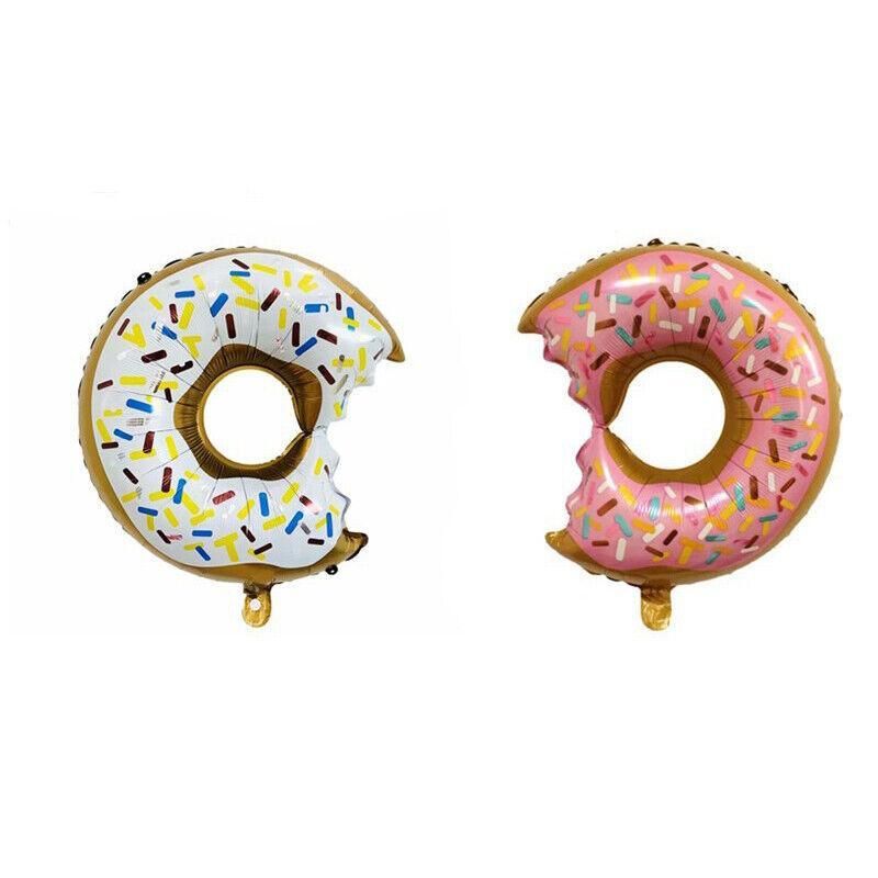 Donut Foil Balloon Party Decoration with Bite 50x73cm Helium Sweet Icing Colours - B โ image 6