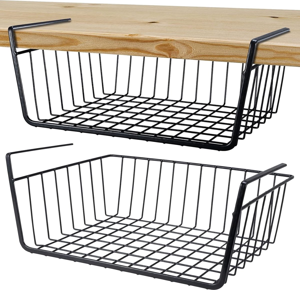 Closet Hanging Basket - 2 Pieces - Hanging Baskets - Storage Baskets - Cabinet Baskets - Tidy Hanging Basket - Hanging Basket for Closet - Hanging Basket for