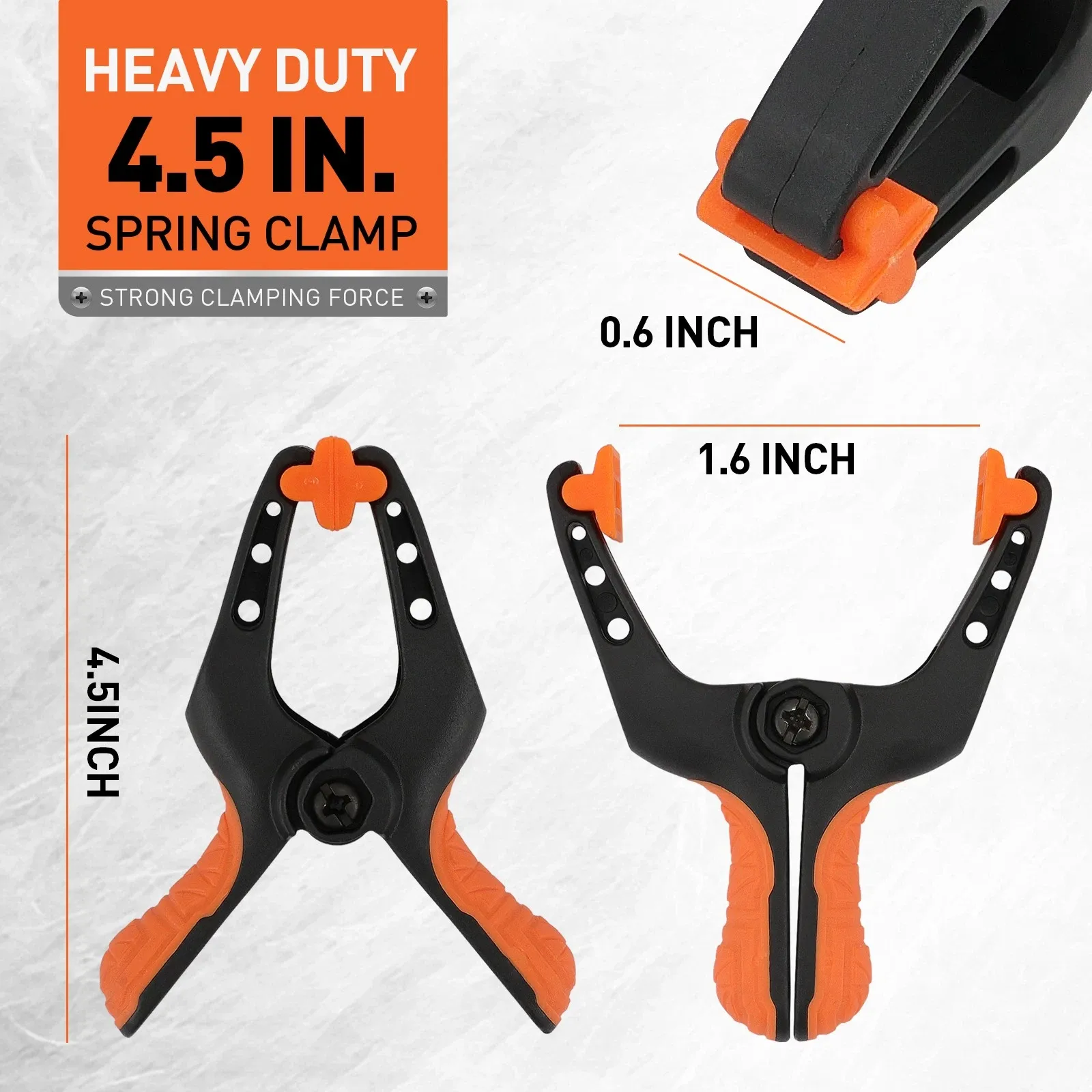 HORUSDY 4PCS Belt Clamp Set Spring Clamps 4M Adjustable Strap Frame Woodworking — image 2