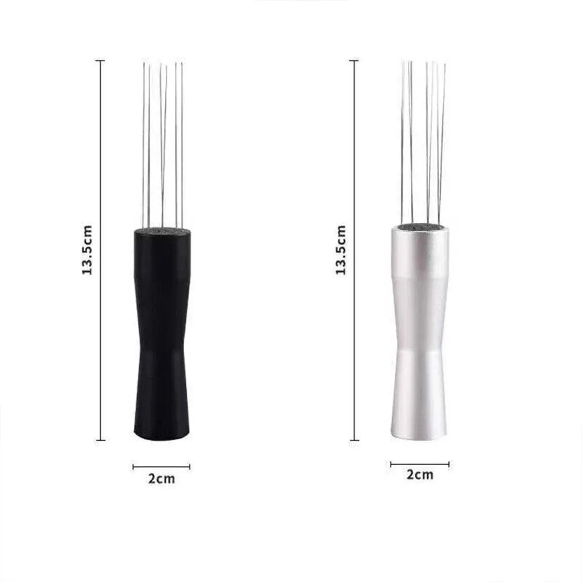 Stainless Steel Coffee Distributor Needle Espresso Stirring Tool Powder Tamper - Silver — image 4