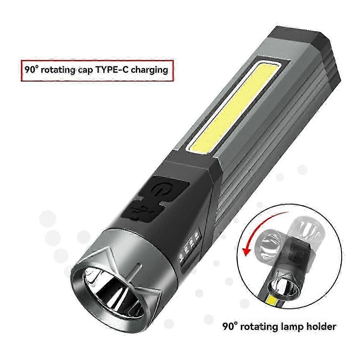 Foldable COB Flashlight Multi-Function Work Light Outdoor Lighting Torch — image 3