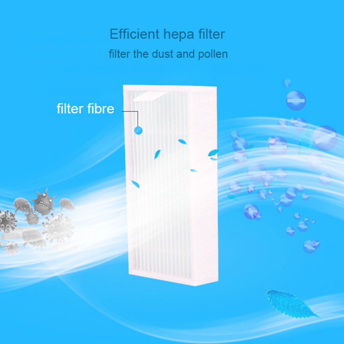 10 Pcs/lot Robot Vacuum Cleaner HEPA Filter replacement for iLife Robot Vacuum Cleaner, V3, V3S, V3S Pro, V5, V5S, V5S Pro — image 3