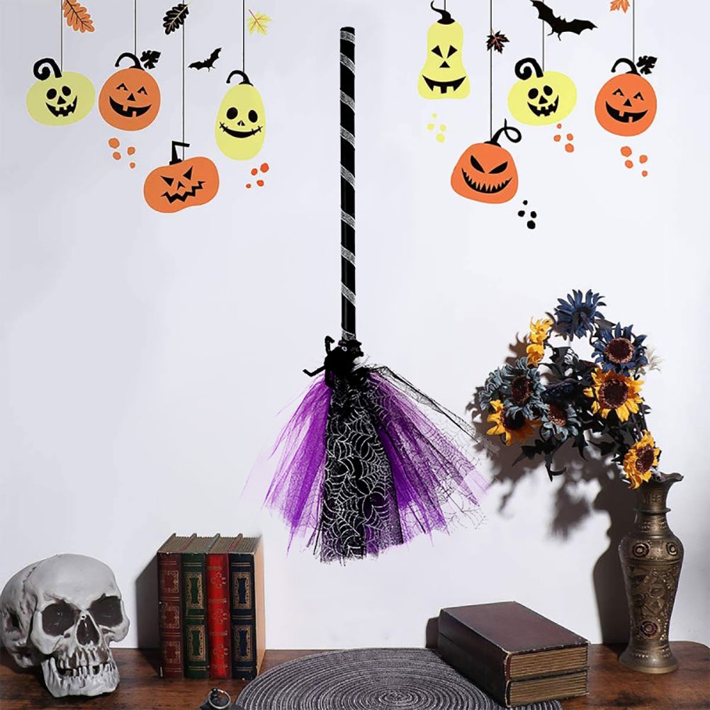 Halloween Witch Broom Cosplay Broom Prop for Halloween Costume Party โ image 6