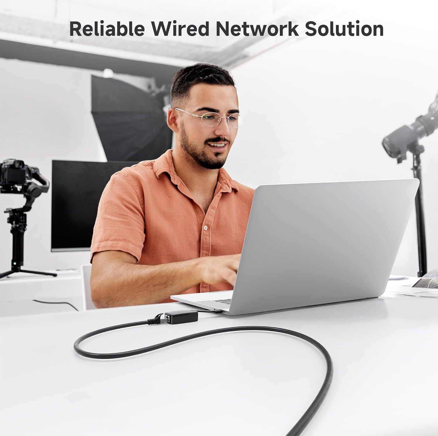10Gbps Snagless Cat 6 Ethernet Cable - 20ft, Cat 6 Cable, Cat6 Cord, Ethernet Cord, Black — image 5
