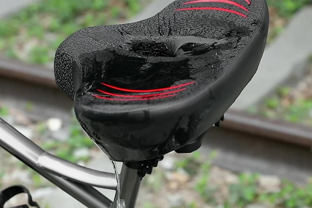 Noseless Bike Seat Cushion for Men & Women Comfortable Saddle for Peloton Bikes Exercise Bikes Electric Bikes Cruiser Bikes - Black&Red โ image 3