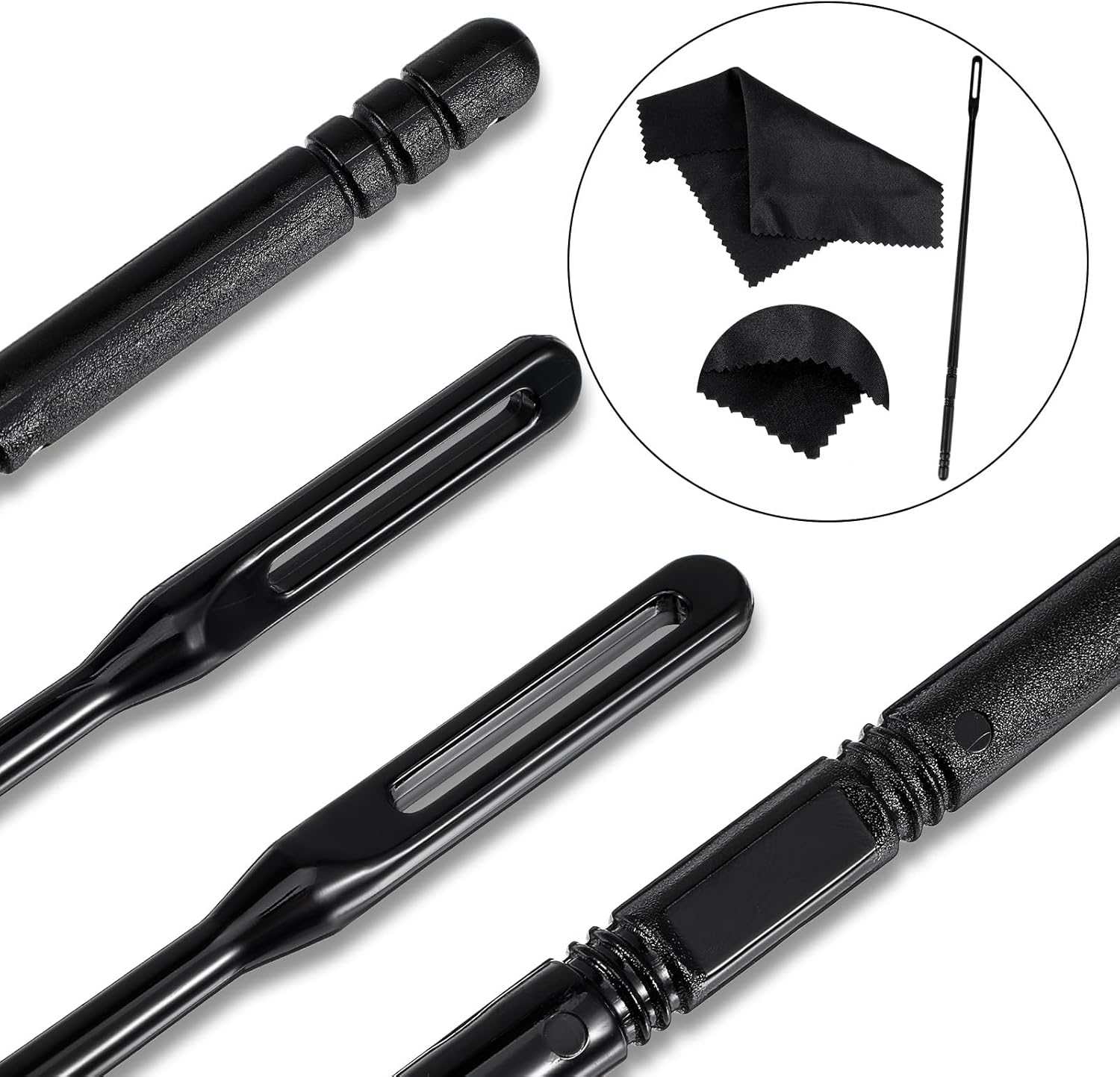 6Pcs Flute Cleaning Kit, 3Pcs Flute Cleaning Rod with 3Pcs Cleaner Polishing Cloth, Flutes Cleaner Swabs Stick Tools for Flutes Maintenance — image 5