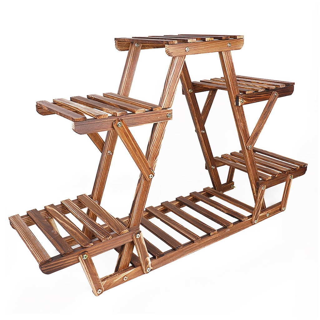 Upgraded Thick Wood Indoor Plant Stand with Flower Planter Shelves โ image 5