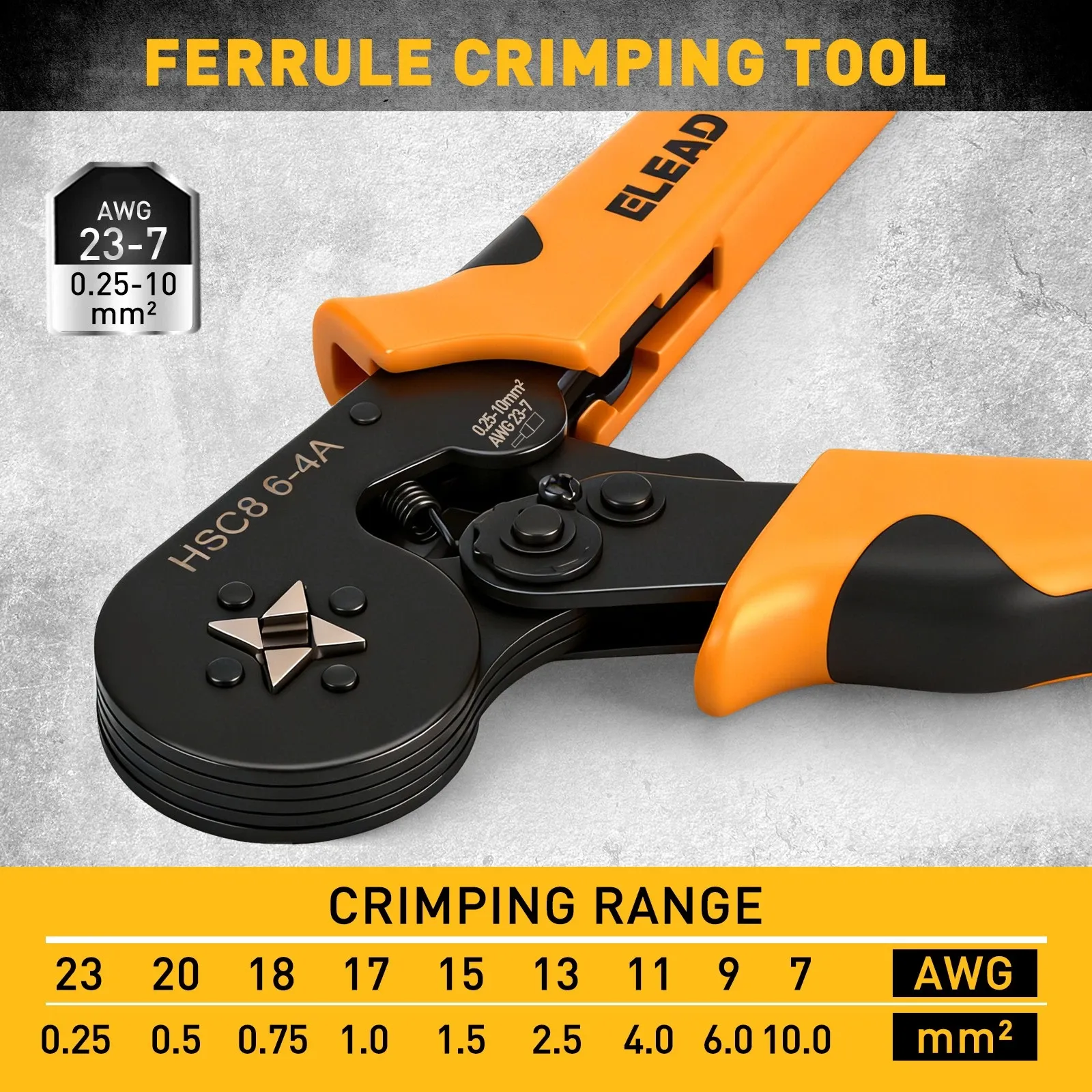 ELEAD 2180PCS Ferrule Crimping Tool Kit Wire Ferrules Ratchet Crimper AWG 23-7 — image 4