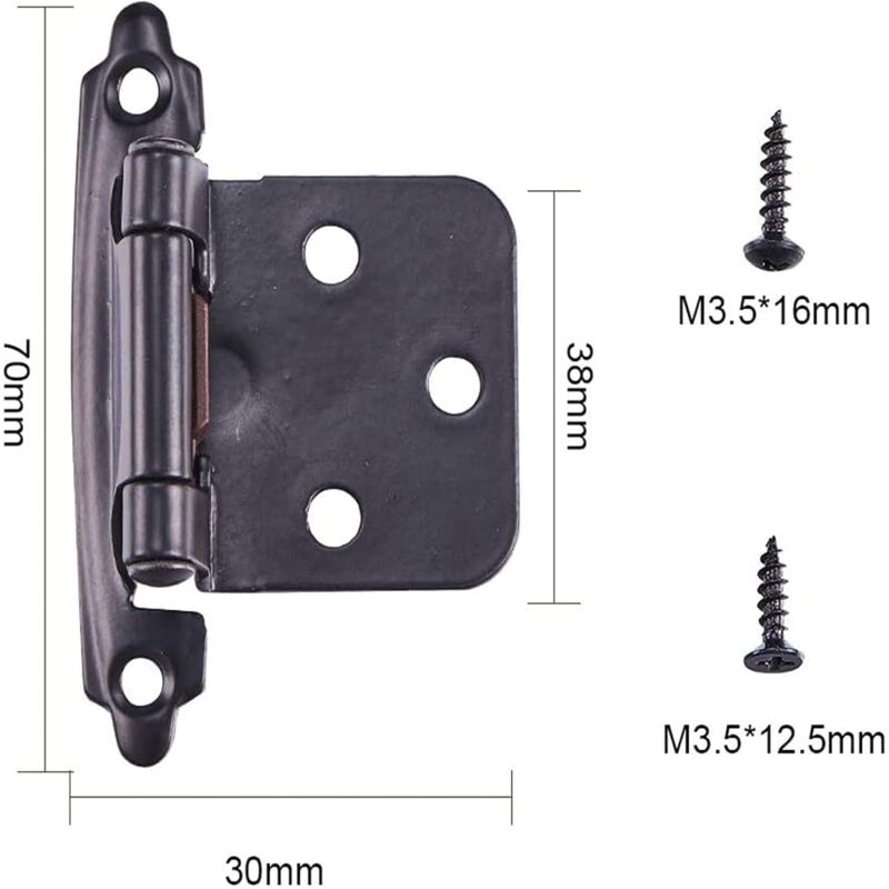 Cupboard Door Hinge With Screws — image 3