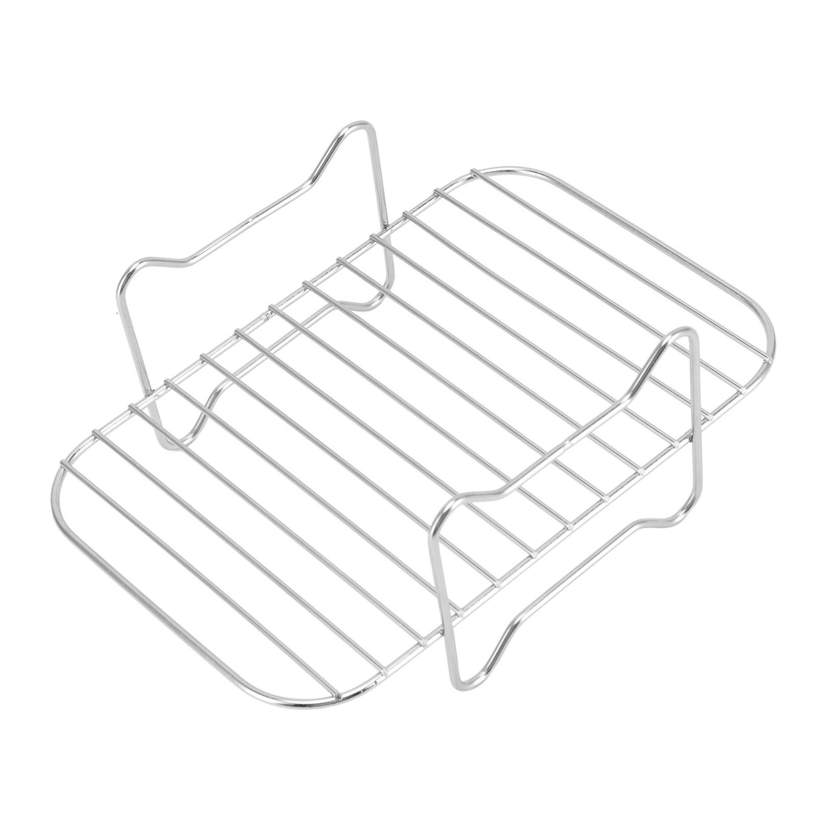 Fryer Stainless Steel Rack Fryer Accessories Multi Purpose Grilling Holder Outdoor BBQ Tools — image 3