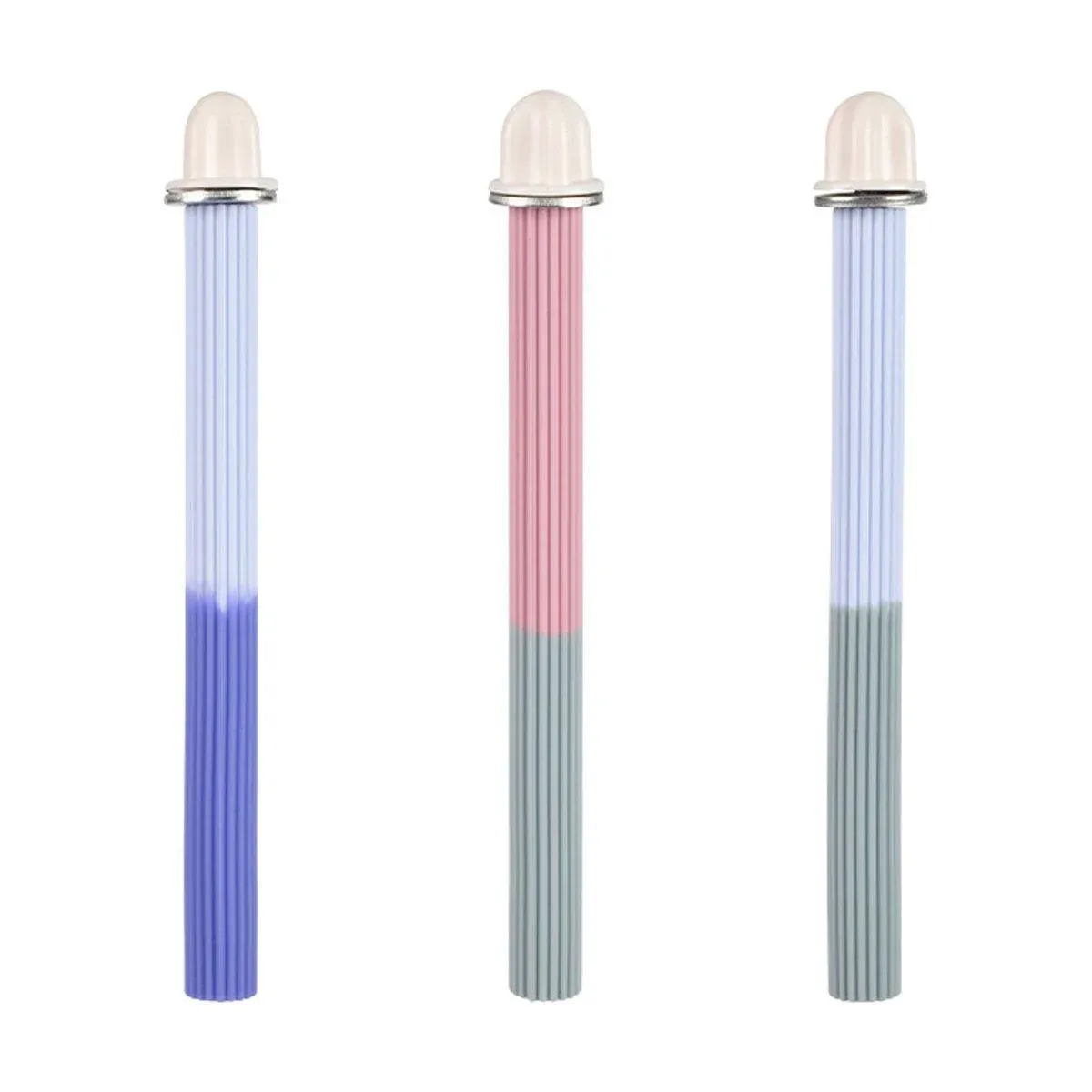 Non-Slip Silicone Parrot Perch Stand Stick Grinding Claw Bird Cage Accessories - Pink Grey โ image 3