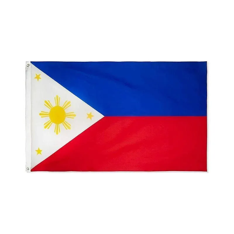 Large Philippines Flag 90 x 150 cm Outdoor Indoor Polyester with Eyelets โ image 2