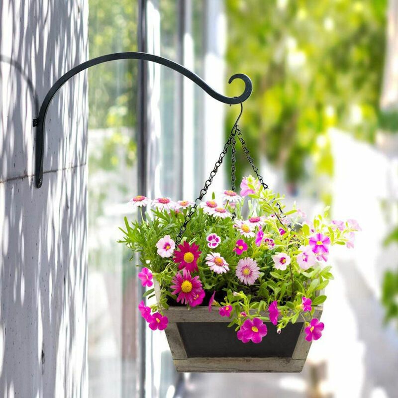 2 Pack Iron Hanging Plant Holder, Simple Wall Plant Hanger — image 2