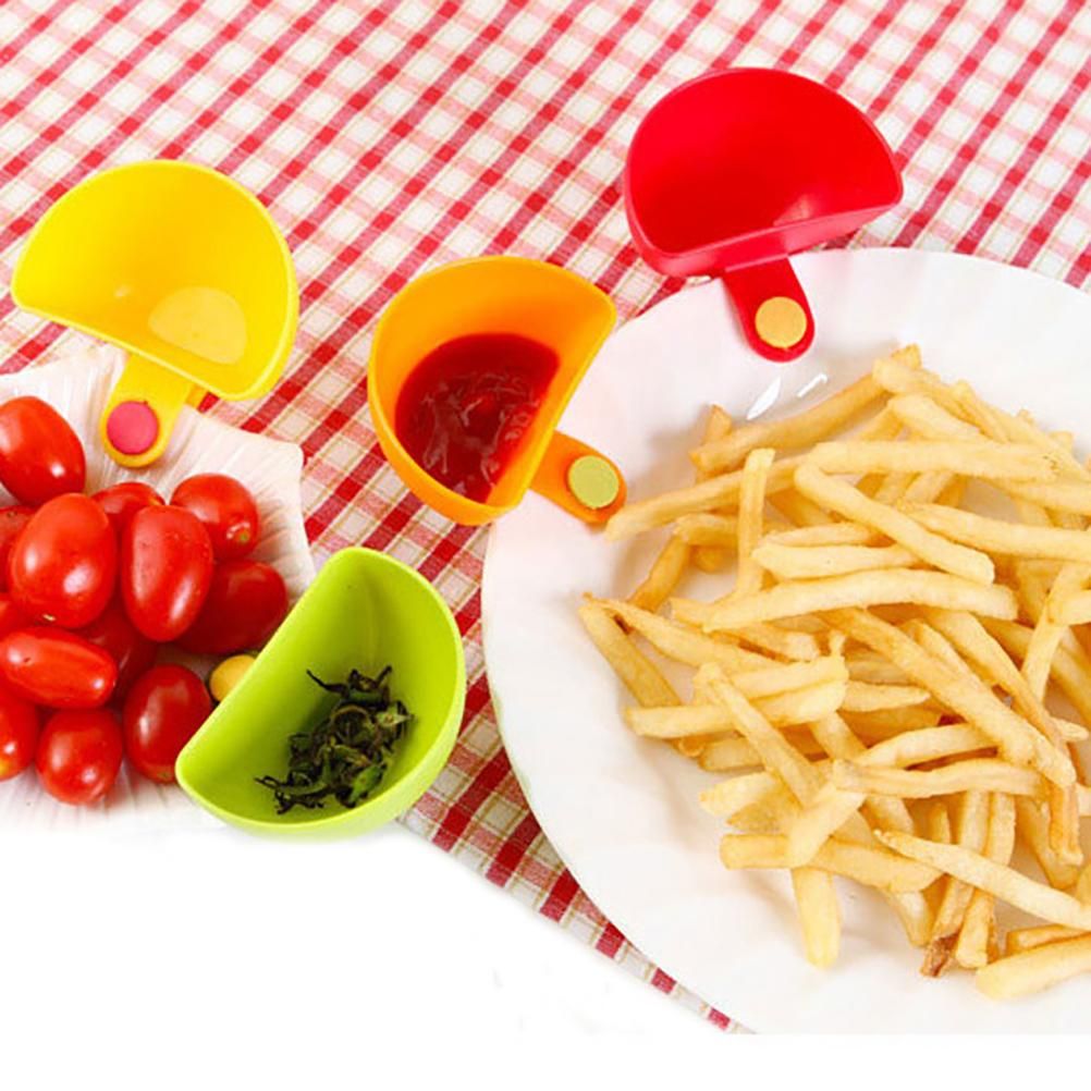 4PCS Multi Color Dipping Sauce Dish Bowls Serving Bowls Spice Container for Salt Ketchup Sugar Vinegar โ image 6