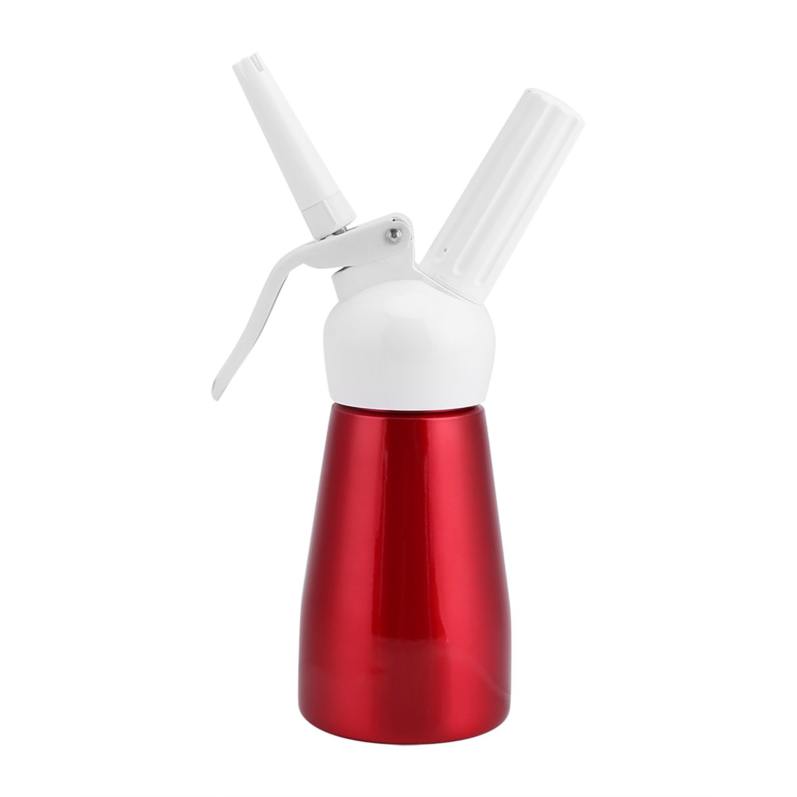 250mL Portable Red Aluminum Whipped Dessert Cream Butter Dispenser Whipper Foam Maker — image 5