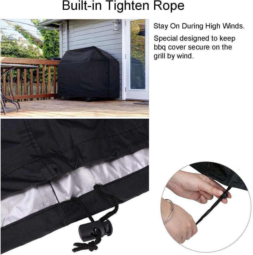 Heavy Duty Grill Cover 210D Oxford Waterproof UV Protection, 145 × 61 × 117 cm — image 5