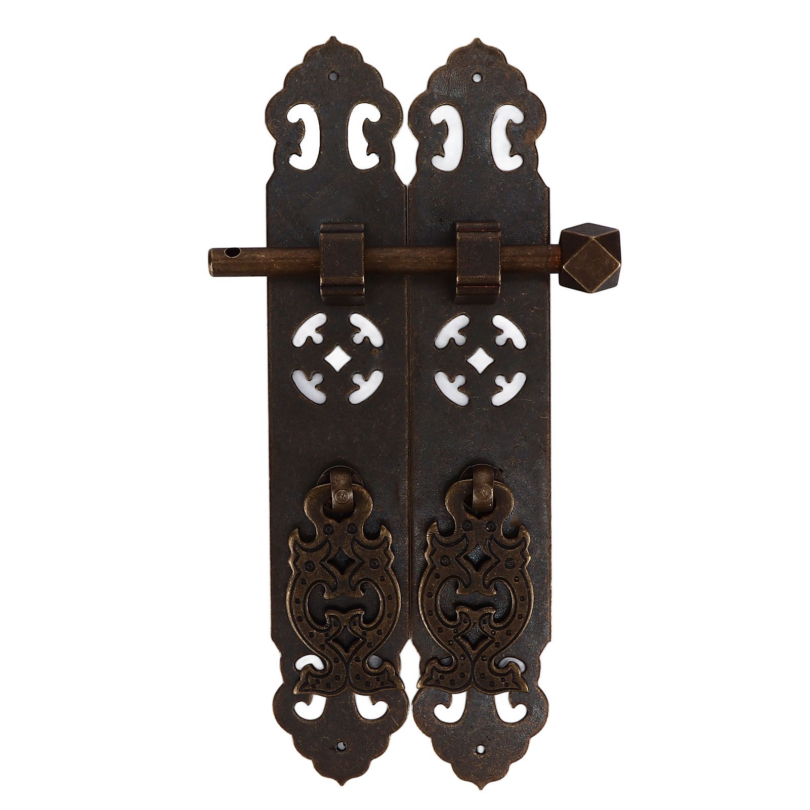 Antique Drawer Pendant Pulls Anti Rust Retro Elegant Brass Book Cabinet Pull Handle for Dressers Wardrobes Bronze — image 6