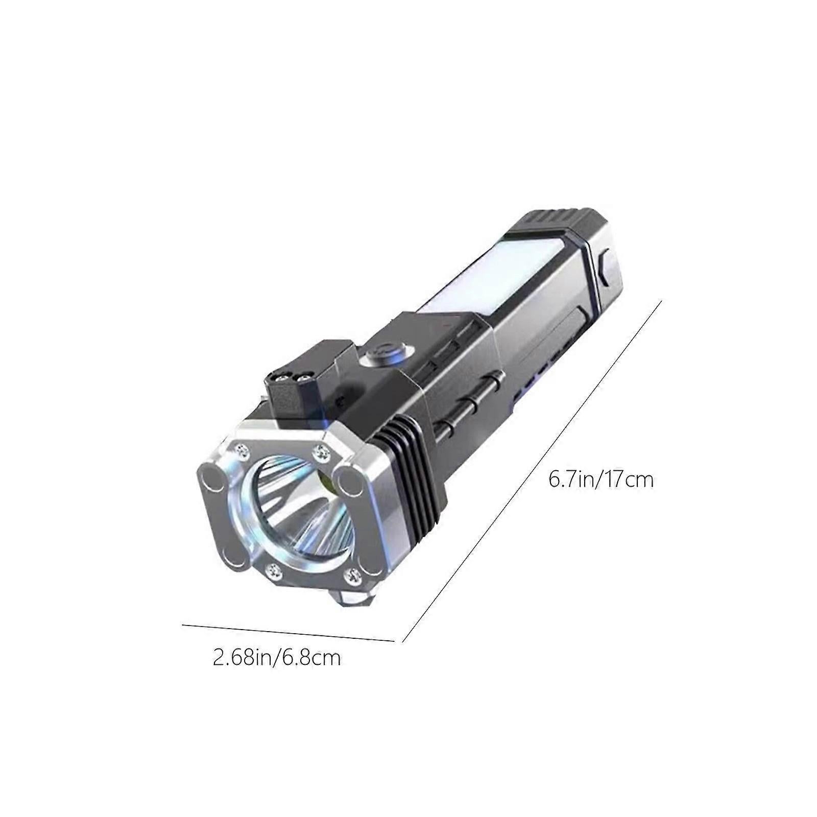Multifunction Car Flashlight with Window Breaker Rechargeable Emergency Torch โ image 3