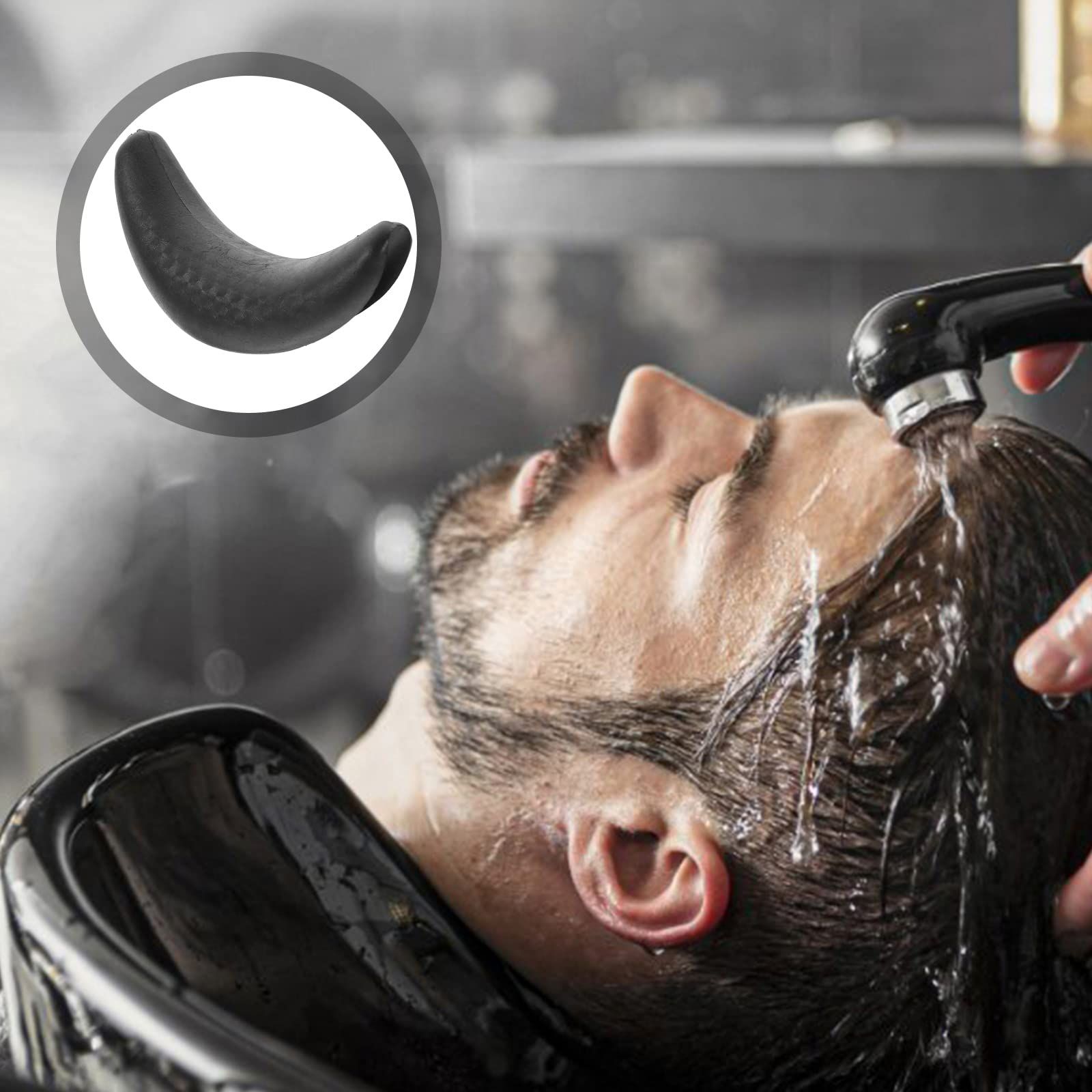 Shampoo Bowl Gel Neck Rest Silicone Hair Wash Gel Neck Pillow Salon Hair Shampoo Bowl Gripper for Hairdressing Hair Washing — image 5