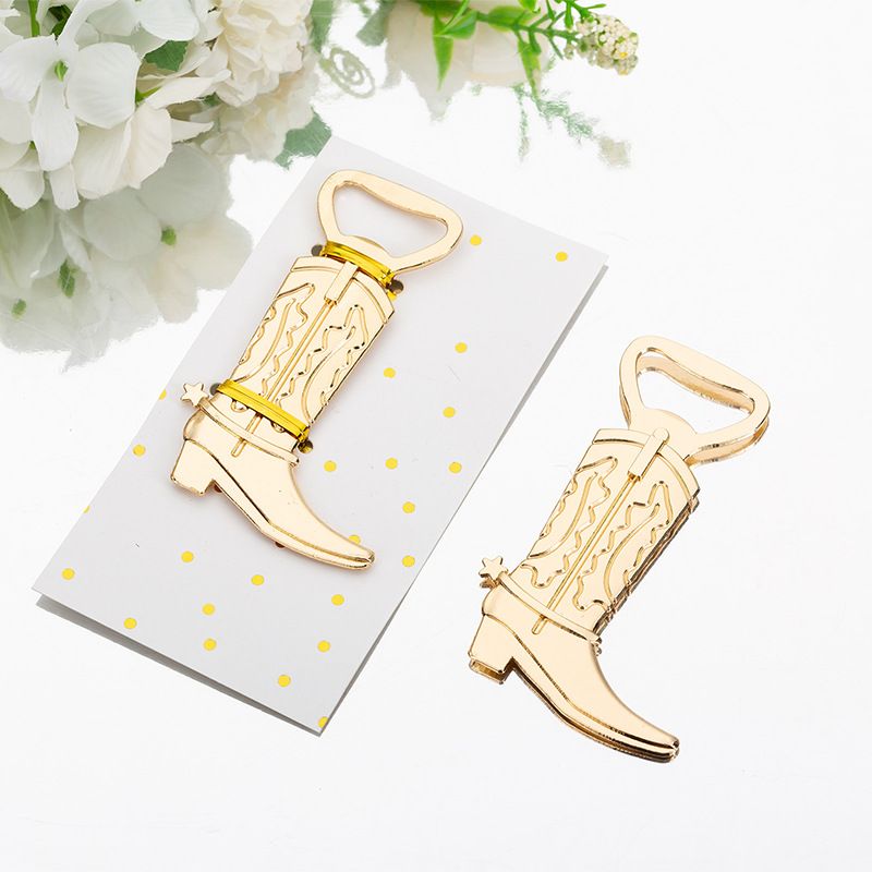 2 PCS Cowboy Boots Bottle Openers for Favors，Gifts，Decorations or Souvenirs to Guests at Wedding，Baby Shower or Bridal shower — image 2